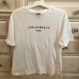 Wild Fable Los Angeles White T-Shirt Medium